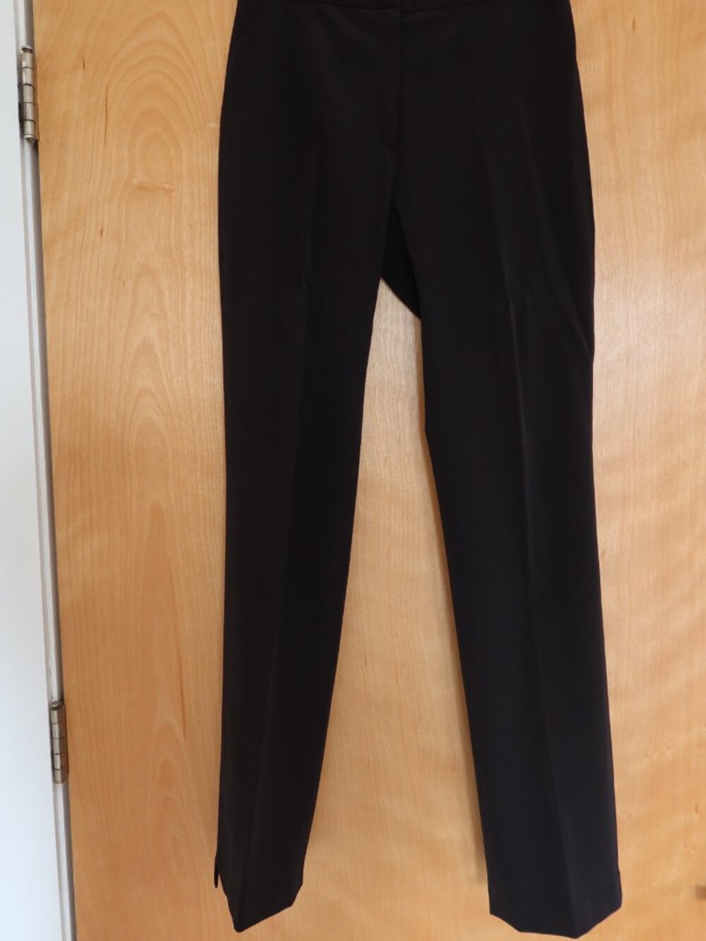 Rene Lezard $350 black classic dress pants size 34 flat front back pockets Y2K